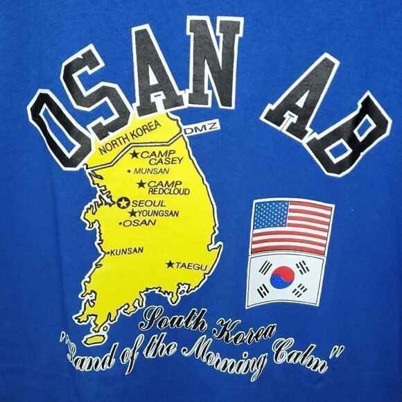 Vintage South Korea Single Stitch T Shirt Size Large - Picture 2 of 5